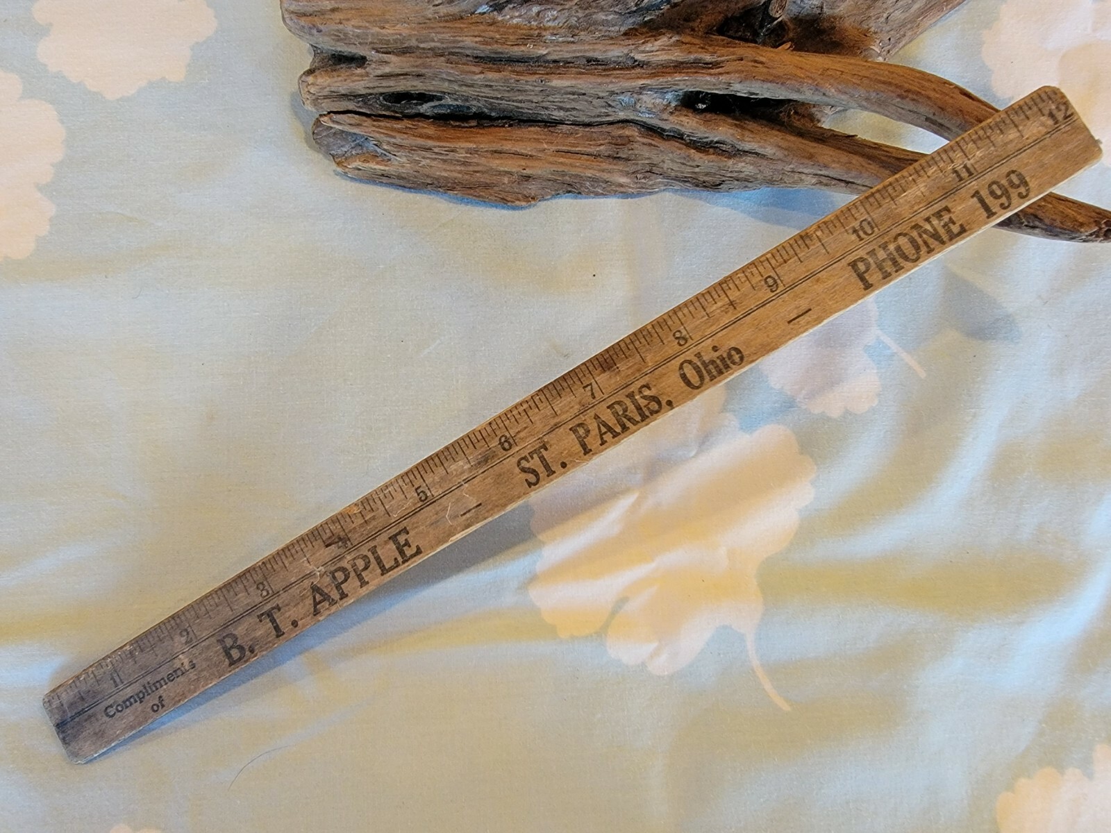 Antique Early 1900s Ruler B.T. APPLE OHIO | eBay