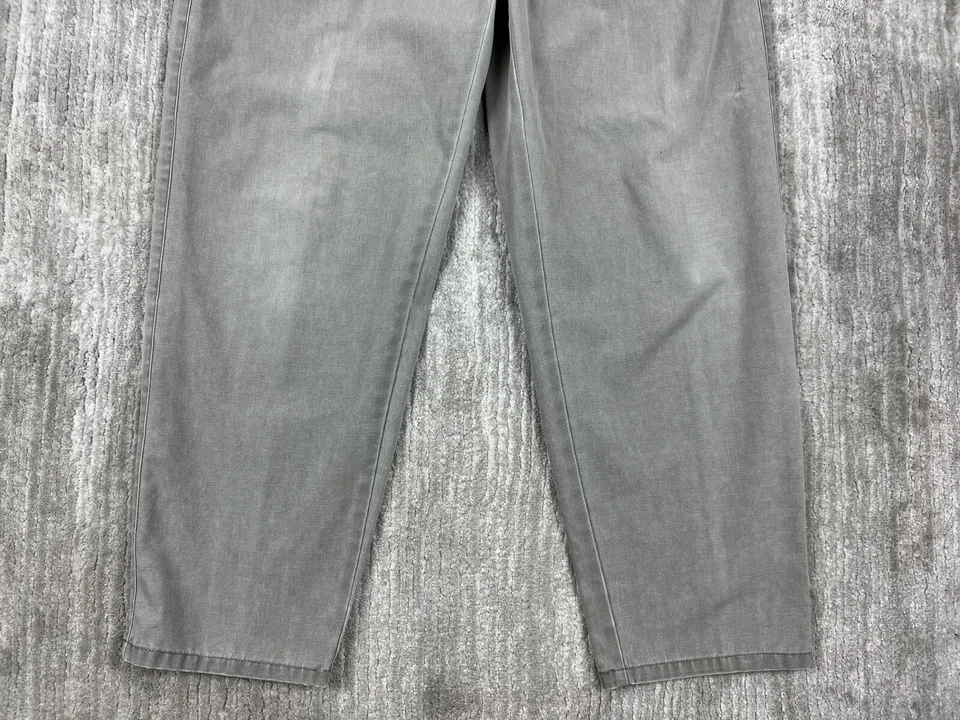 Pantalones Vintage Expressions Para Hombre 36x30 Gris Mezcla Poliéster Plisado Foto 3 de 4