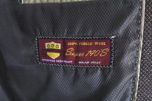 brown Mantoni soft hopsack wool blazer jacket sport suit coat super 140s 40 R - Picture 7 of 8