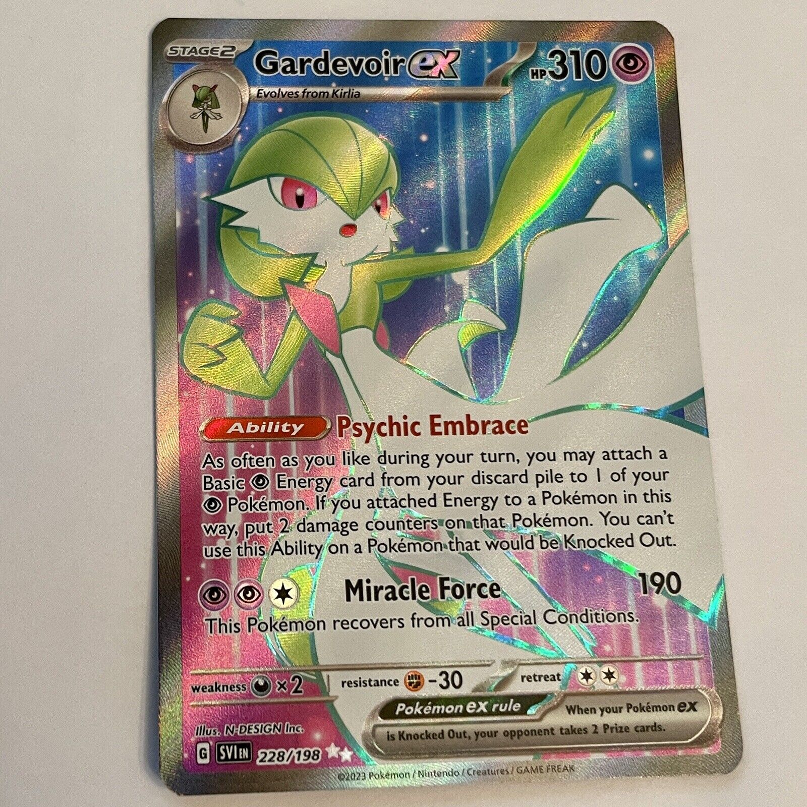 Mavin  Pokémon TCG Gardevoir ex Scarlet & Violet Base Set 228/198