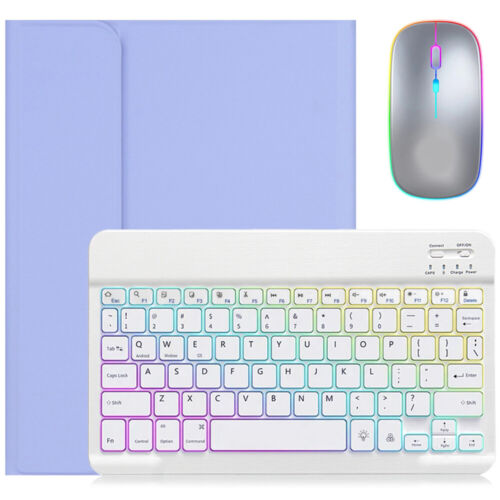 For Samsung Galaxy Tab A9 Plus 11"2023 Backlit Keyboard Leather Case Cove Mouse - Picture 32 of 64