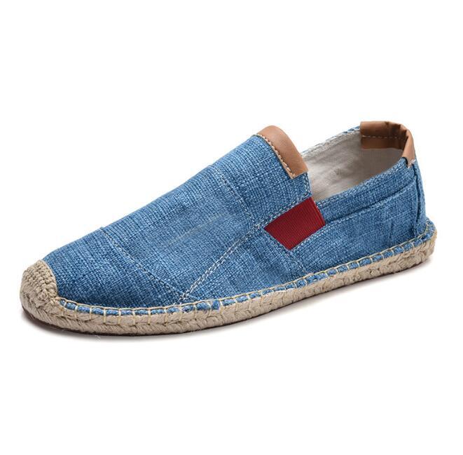 Mocasines Bombas 2025 Sin Cordones Ocio Alpargatas Verano Hombres Lona Zapatos talla