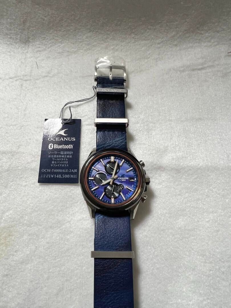 CASiO Oceanus OCW-T4000ALE-2AJR INDIGO Solar Radio Men's CASiO Oceanus OCW-T4000ALE-2AJR INDIGO Solar Radio Men's