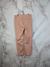 Chicos Jeans Womens 8 1 Pink Girlfriend Denim Regular So Slimming Leg Ankle Stud