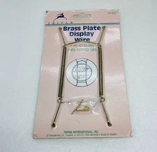 Tripar Brass Plate Display Wire 7”-10” Plates Wall Art Decor O