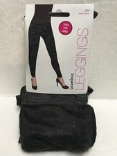 SEAMLESS LEGGINGS SIZE S/M FAUX FUR LINED GRAY COLOR NEW IN PACKAGE