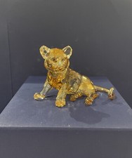 Image of Swarovski Crystal 2010 Companion Tiger Cub (Sitting) 1016678 MIB With COA