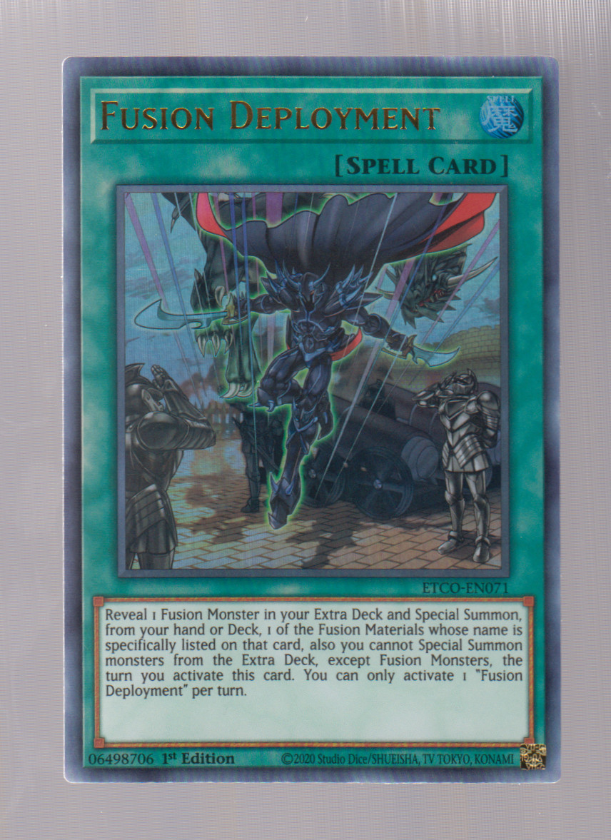 YU-GI-OH! Fusion Deployment - 1ST EDITION Ultra Rare  ETCO-EN071 (NM) 2020