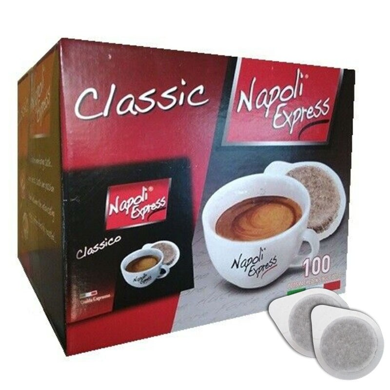 Caffè espresso Classico 100 cialde - Napoli Express - Cartone da 3 pezzi