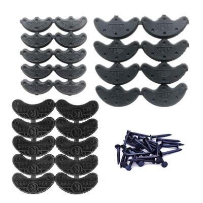 MiMiLive Heel Plates 28 Pairs Rubber Shoes Heel taps Tips Repair Pad with Nai...