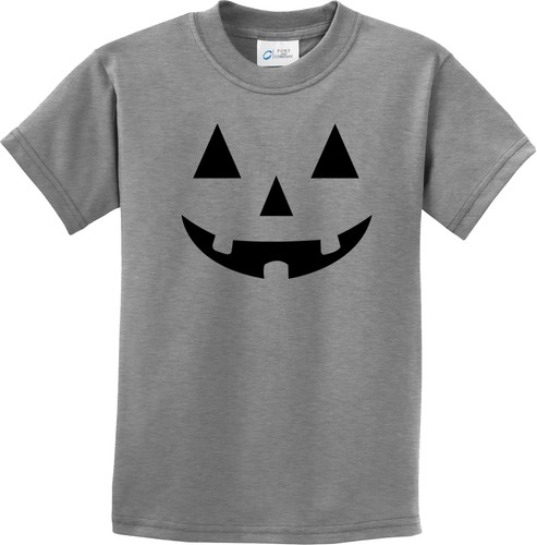 Kids Halloween Black Jack O Lantern T-Shirt - Picture 7 of 17