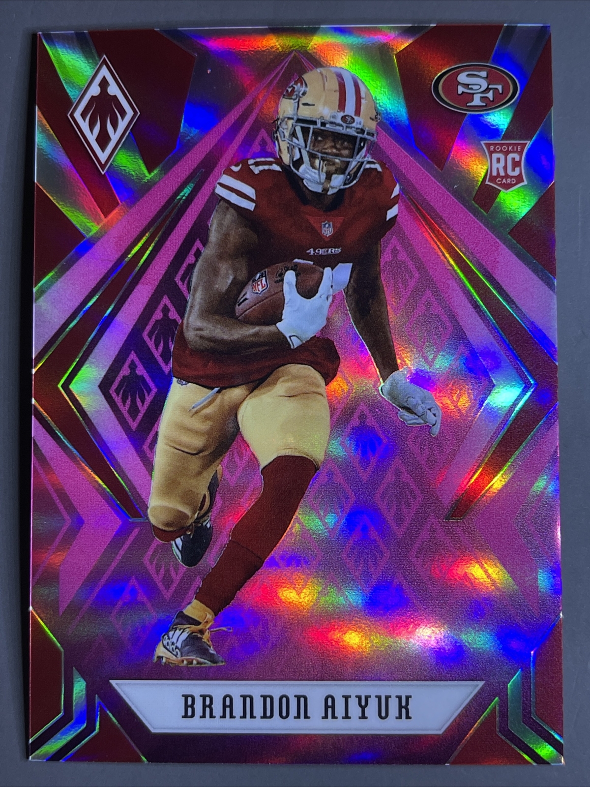 RARE SP #77/199 BRANDON AIYUK 2020 PHOENIX PINK PRIZM ROOKIE RC 49ers