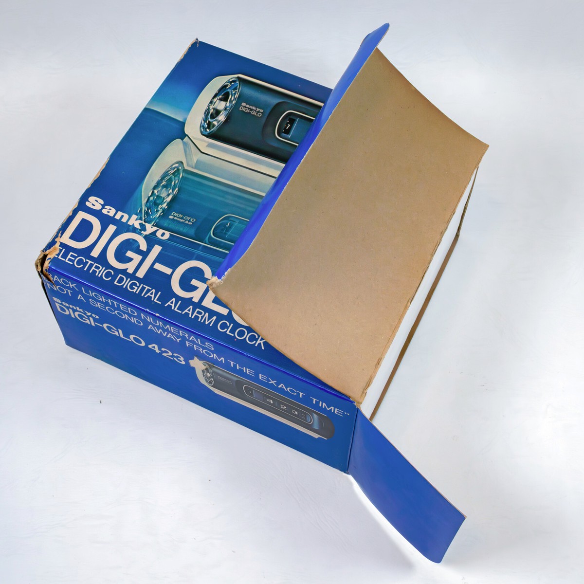 SANKYO DIGI-GLO 423 Flip Rolling Clock 60Hz Retro Rare VINTAGE New