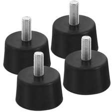4 Pcs Rubber Foot Heavy Duty Leveling Feet Adjustable Legs for