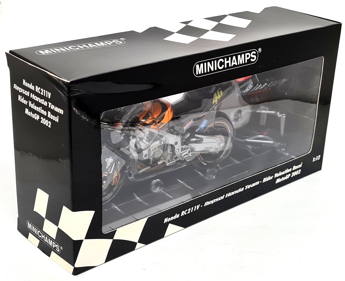 Minichamps 1/12 Honda RC211V 2002 Valentino Rossi Repsol