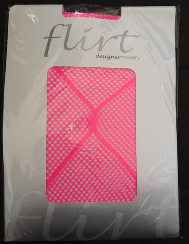 FLIRT fabulous fishnet tights Various colours styles Pink Orange Red - Picture 2 of 11