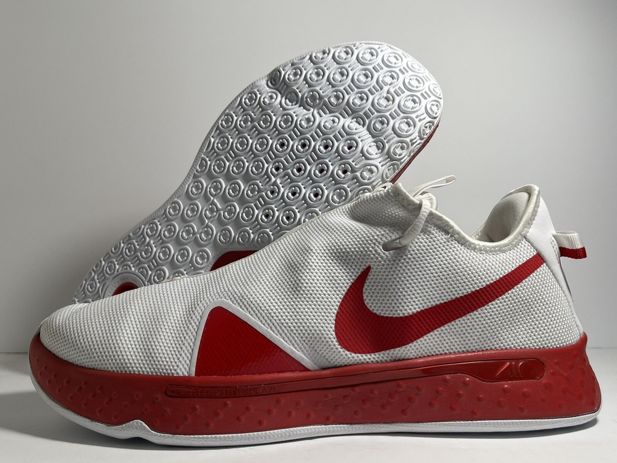 New Nike PG 4 TB University Red White 2020 Size 15 US CW4134