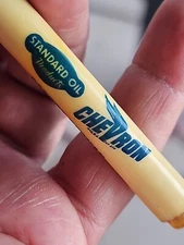 Antique CHEVRON STANDARD OIL PRODUCTS Mechanical Pencil Held Oil On Top