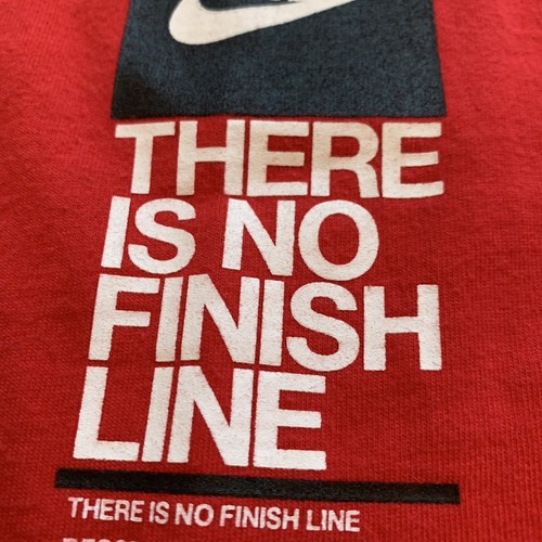 Vintage Nike Men Size Large Made In Korea Finish Line Red Shirt Graphic Logo Y2K - Picture 4 of 12