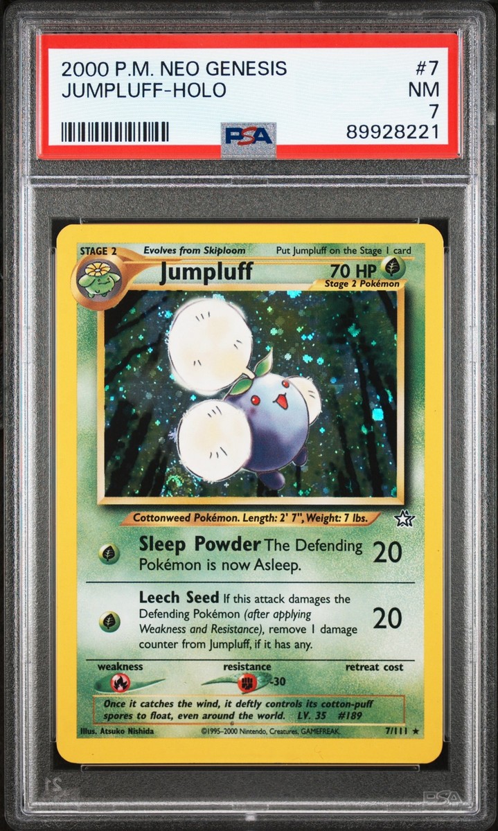 PSA 7 Jumpluff Holo #7 2000 Pokemon Neo Genesis 89928221 | eBay