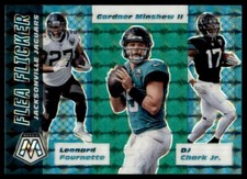 2020 Panini Mosaic Flea Flicker Green SP FF10 Fournette/Minshew II/Chark Jaguars
