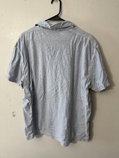 Calvin Klein Polo Shirt Short Sleeve Blue Solid Mens Size 2XL