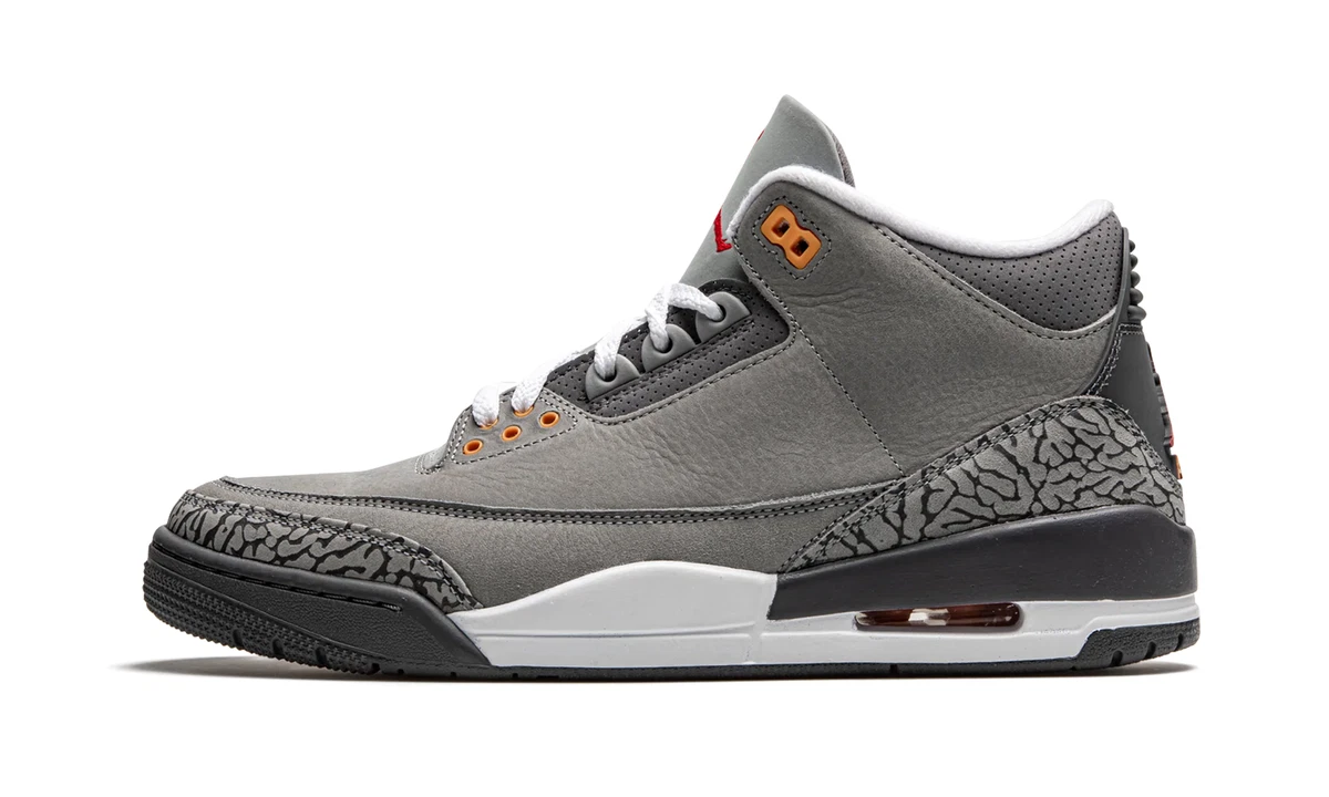 Gray jordan 3 clearance