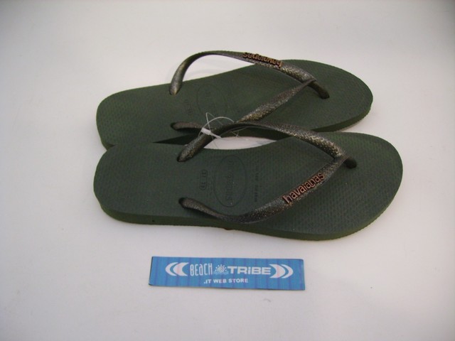 green havaianas flip flops