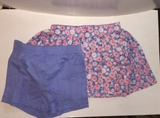 CARTER'S Toddler Girls' Sateen Tiered Skirt BLUE FLORAL PRINT Size 4T NEW Tags