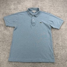 Polo Lacoste uomo 3 piccola blu classica logo coccodrillo manica corta piqué