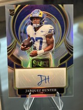 2025 Panini Select - Select Signatures Jarquez Hunter #SIP-JHR (AU, RC)
