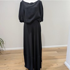 Carla Zampatti Top And Skirt Size S Black