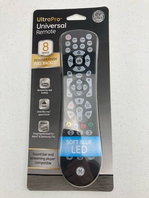 GE UltraPro 8-Device Universal Remote Control, Full Backlit