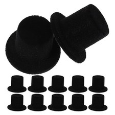 40pcs Miniature Craft Top Hats Little Snowman Hat for Toy Crafts Party Bag
