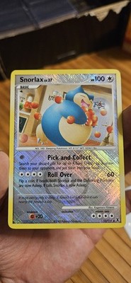 Pokemon Snorlax Rising Rivals Pokemon League Crosshatch Holo #33 Gem Mint