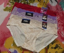 3 NEW MAIDENFORM COMFORT DEVOTION 40861 EDK LACE TRIM HIPSTER PANTIES XL/8