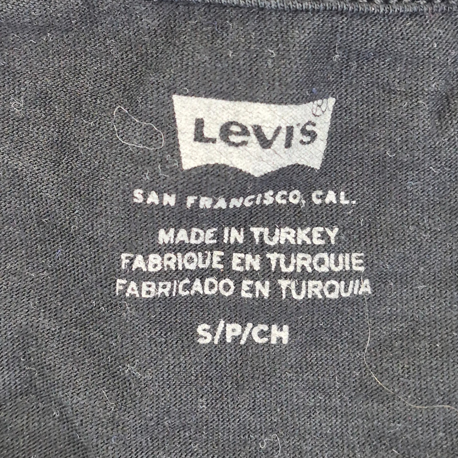 LEVI'S T-Shirt Small Black Mens Short Sleeve Round Neck Graphic Print Logo thumbnail 6