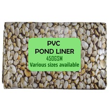 Ultra Garden Fish Pond PVC FlexibleLiner,Pebble Effect,Heavy 450gsm Grade