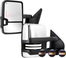 2007-2014 Silverado Sierra Towing Mirror Pair Compatible