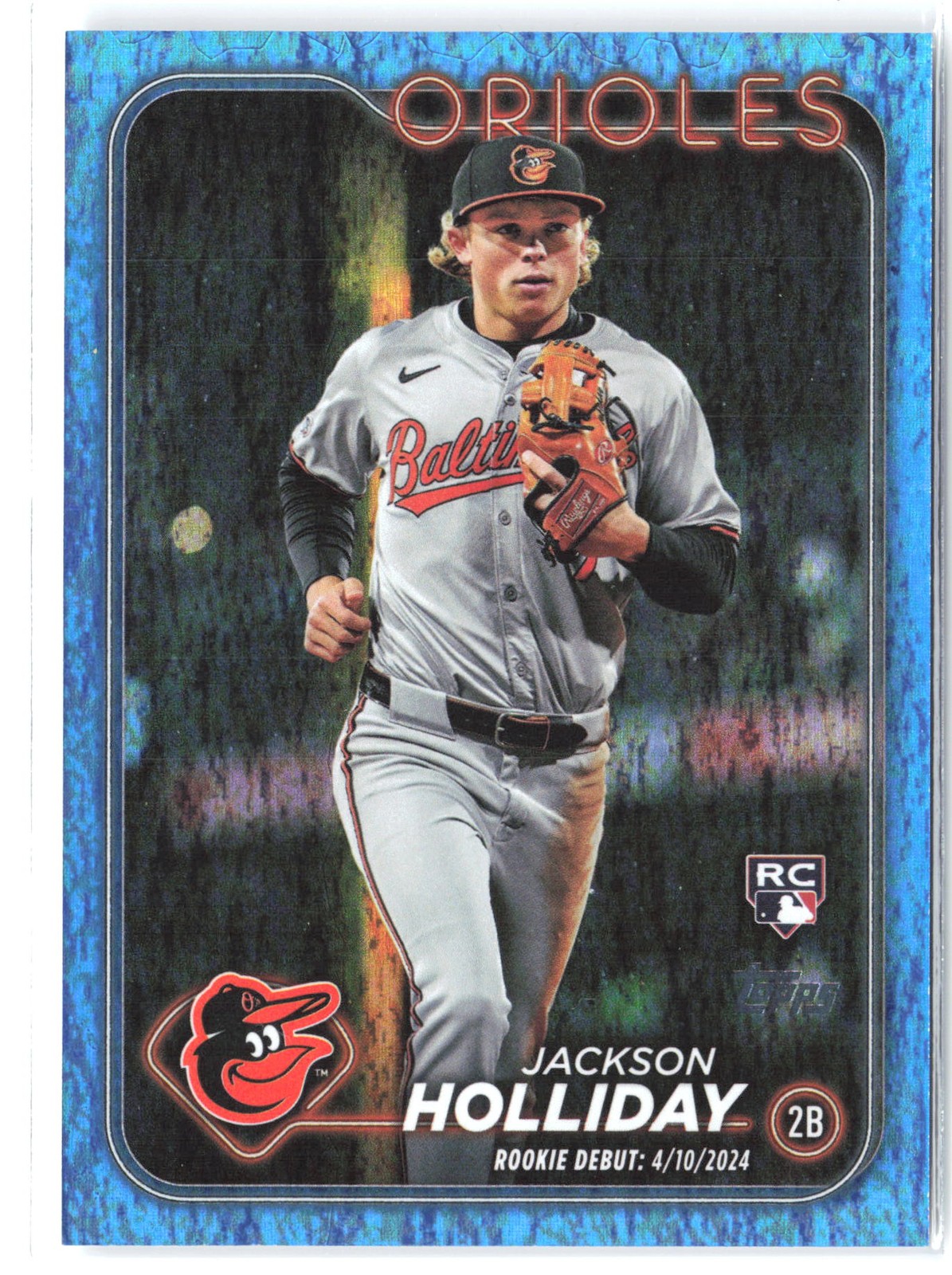2024 Topps Update #US97 Jackson Holliday Blue Holofoil #/999