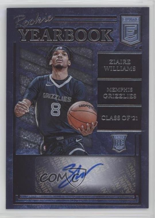 2021-22 Donruss Elite Rookie Yearbook Ziaire Williams #RY-ZWI Auto RC 11n4