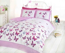 Flutter Reverse Nature Butterfly Modern Duvet Quilt Cover Set Bed Linen