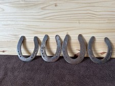 Used Horseshoes 4 Pieces For Crafts / Art/ Or Four 4 Rustic Steel Horse Shoes