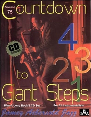 VOL. 75, COUNTDOWN TO GIANT STEPS (BOOK & SET) (PLAY- By Jamey Aebersold **NEW**