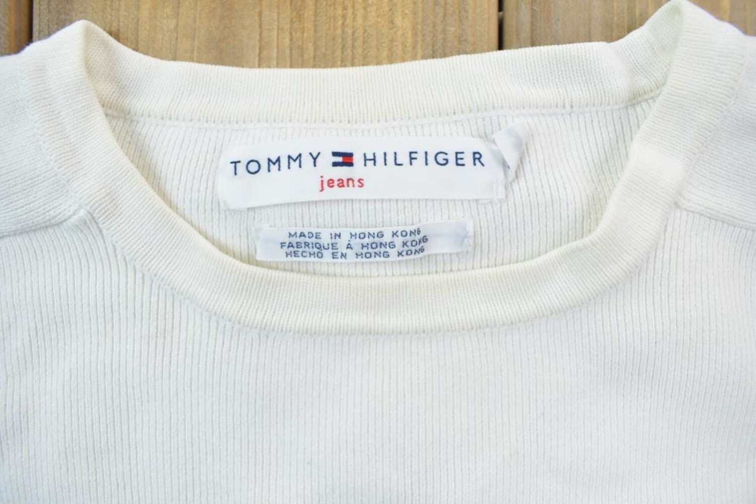 Vintage 1990s Tommy Hilfiger Crewneck Men's Small image 3