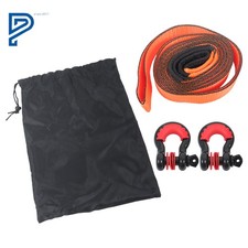 3 X 30 Recovery Tow Strap Kit 31500lb With 2pcs 34 Anti-theft D-ring Shackle 3 X 30 Recovery Tow Strap Kit 31500lb With 2pcs 34 Anti-theft D-ring Shackle