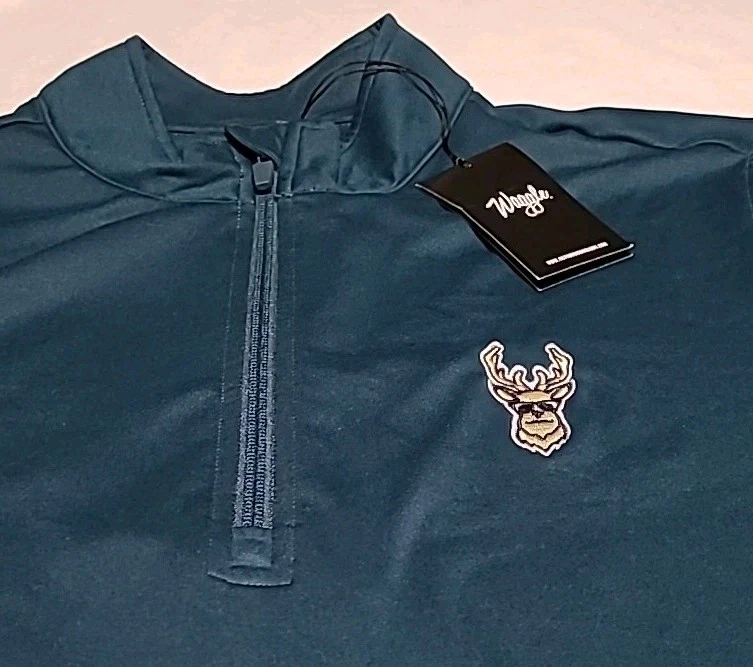 Waggle Quarter Zip Pullover Men Kentucky Buck 75% Polyester 25% Spandex R$89 - Image 4 of 4