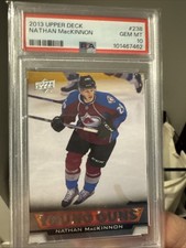 2013-2014 Upper Deck Series One Nathan MacKinnon #238 Young Guns NO PINK PSA 10
