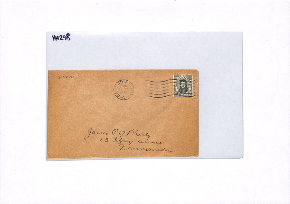 Irlanda EIRE 1929 FDC *DANIEL O'CONNELL* 2d Primer Día Cubierta CATOLICISMO YH298 Foto 4 de 4