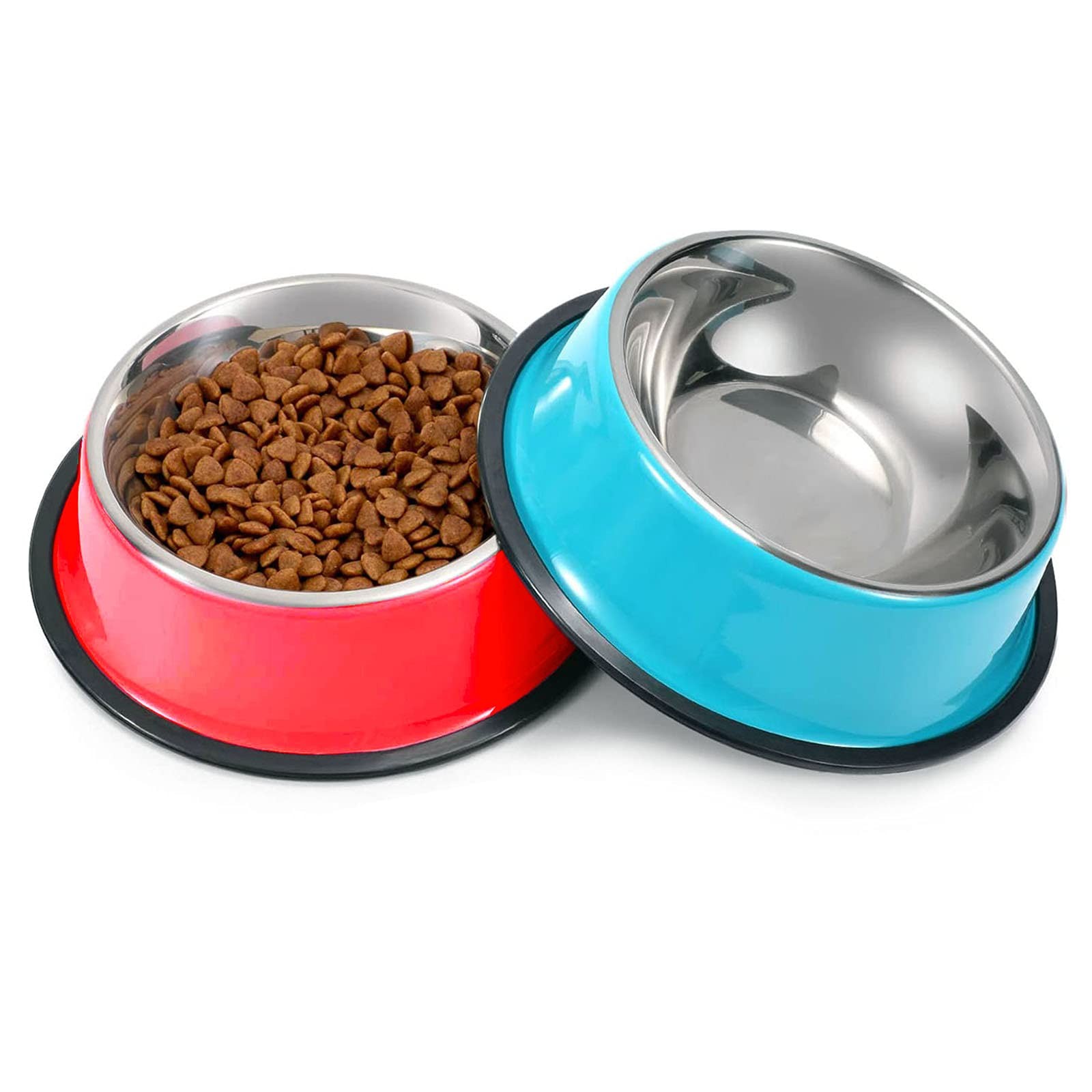 Gamelles pour chaton et chat lot de 2 écuelles en acier inoxydable pour la cuisine
